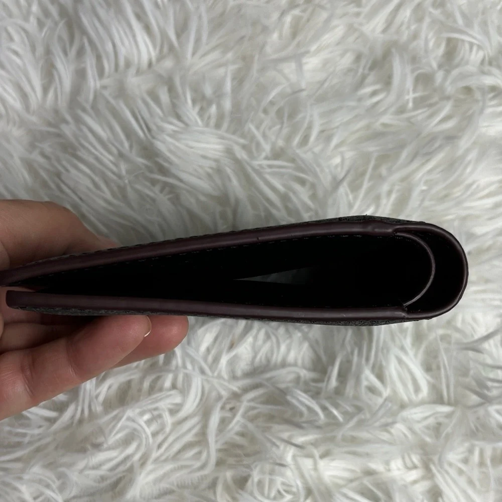 Coach Black Signature Leather Wallet